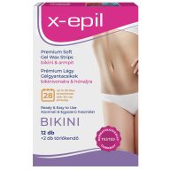   X-Epil gélgyantacsík bikini-hónalj 12db használatra kész prémium