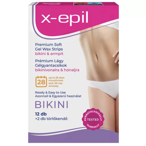X-Epil gélgyantacsík bikini-hónalj 12db használatra kész prémium