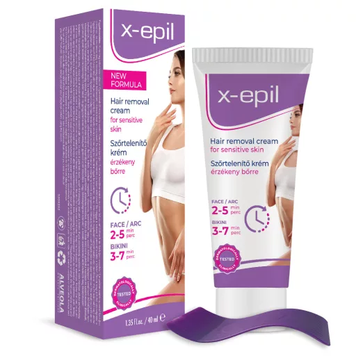 X-Epil szőrtelenítő krém 40ml arcra és bikini vonalra