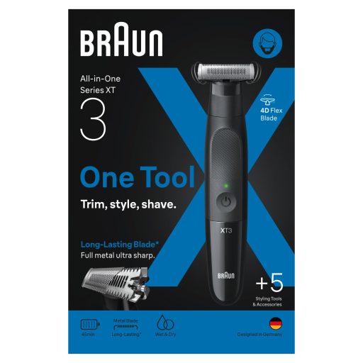 Braun Series X, Szakállvágó Arc Szőrtelenítéshez, XT3100