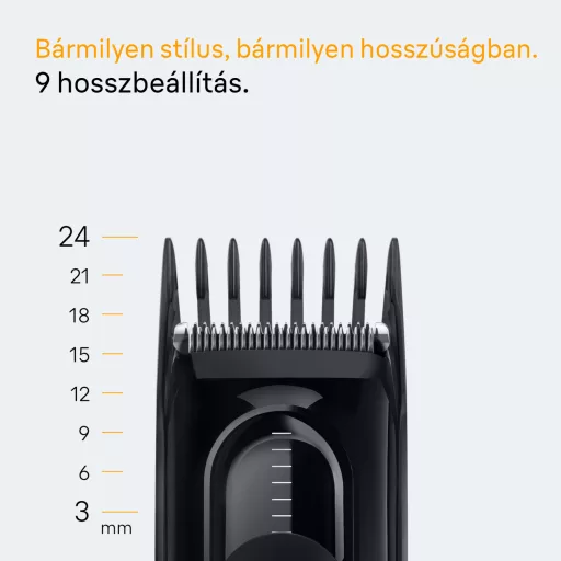 Braun Series 5 Hajvágó,+2 Formázóeszköz, 9 Hosszbeállítás, HC5510