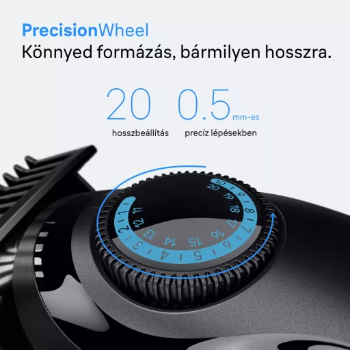 Braun Series 3 Szakállvágó, +2 Formázóeszköz, 20 Hosszbeállítás, Éles Pengék, BT3500, Fekete
