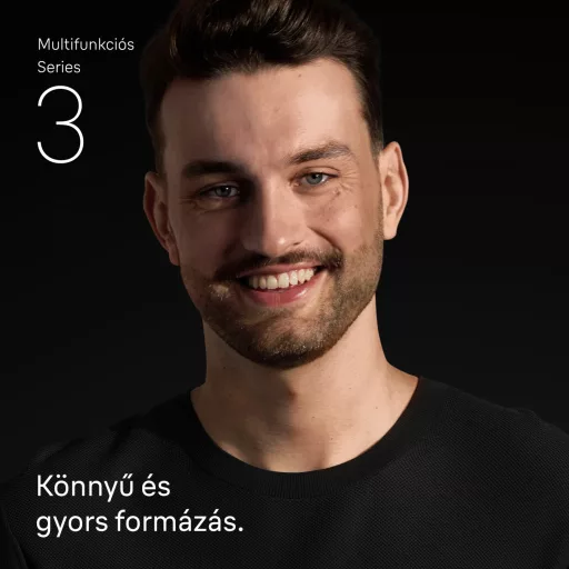 Braun Series 3 4 az 1-ben Formázókészlet, Éles Penge, 14 Hosszbeállítás, AIO3500, Szürke