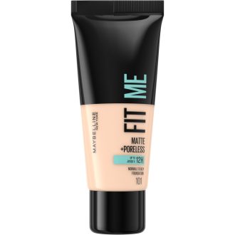   Maybelline New York Fit Me! Matte + Poreless 101 True Ivory alapozó, 30 ml