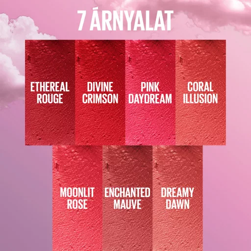Maybelline pirosító CloudTopia 04 Pink DayDream matt hatású
