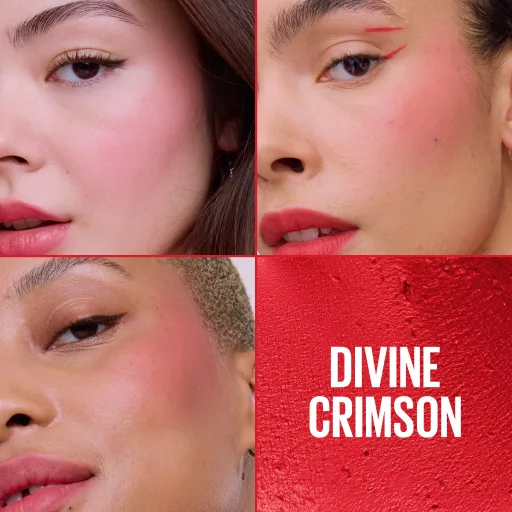 Maybelline pirosító CloudTopia 03 Divine Crimson matt hatású