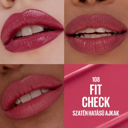 Maybelline ajakrúzs Serum Lipstick 108 Fit Check szatén hatású