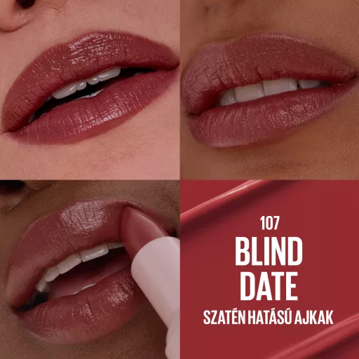 Maybelline ajakrúzs Serum Lipstick 107 Blind Date szatén hatású