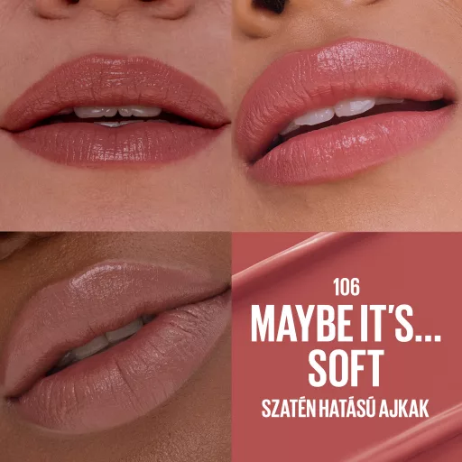 Maybelline ajakrúzs Serum Lipstick 106 Maybe Its Soft szatén hatású