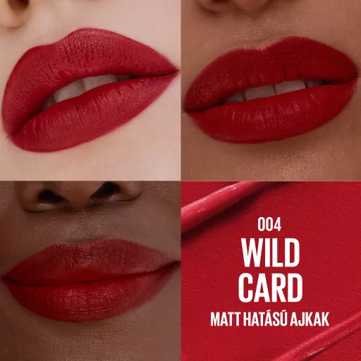 Maybelline ajakrúzs Serum Lipstick Matte 004 Wild Card matt hatású