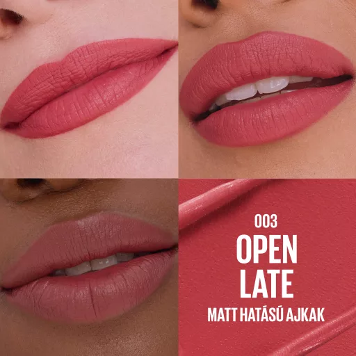 Maybelline ajakrúzs Serum Lipstick Matte 003 Open Late matt hatású