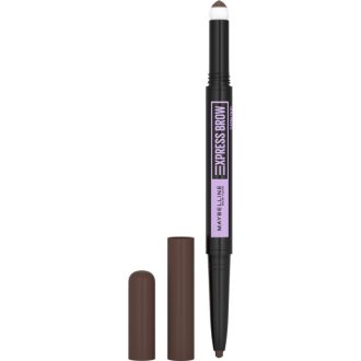   Maybelline NY Express Satin Duo 04 Dark Brown szemöldökceruza és púder duo, 1g