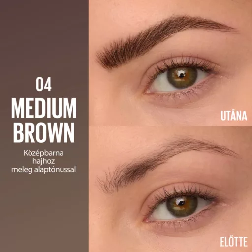 Maybelline szemöldökfilc Brow Inserts Medium Brown 4