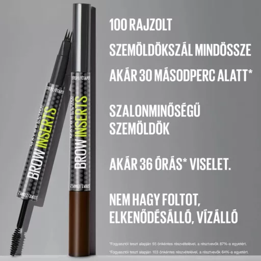 Maybelline szemöldökfilc Brow Inserts Deep Brown 5