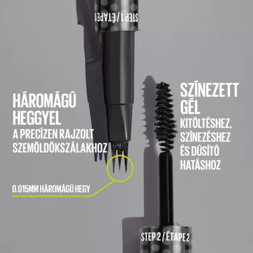 Maybelline szemöldökfilc Brow Inserts Ash Brown 4.5