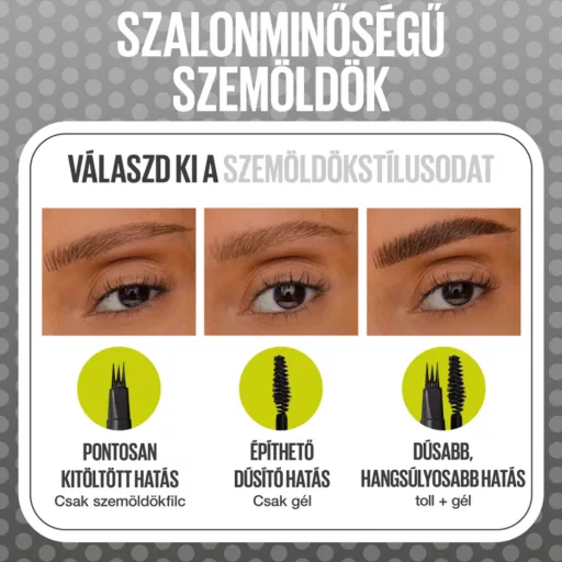 Maybelline szemöldökfilc Brow Inserts Ash Brown 4.5