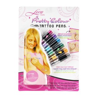 Lora Tetováló filc készlet 6 sablonnal, 6 színnel