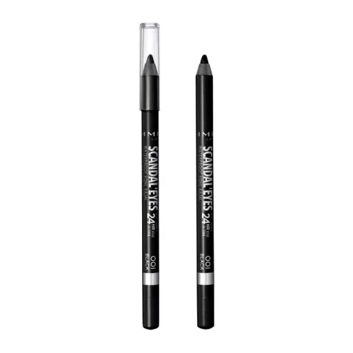 Rimmel szemceruza 001 1,2g scandal eyes kohl