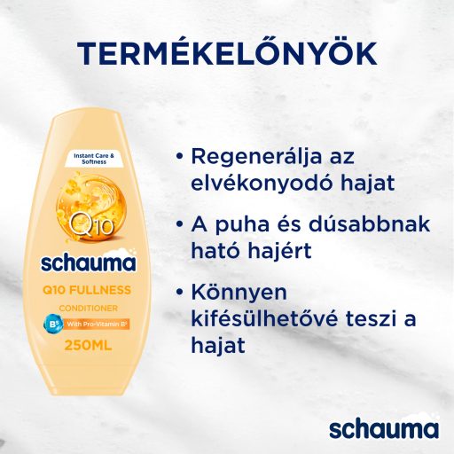 Schwarzkopf Schauma Q10 hajerősítő hajbalzsam 250 ml