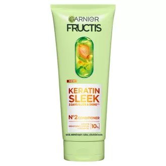   Garnier Fructis balzsam 200ml Keratin Sleek száraz szöszösödő hajra