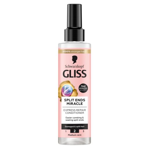 Gliss Split Ends Miracle Express Repair hajbalzsam ionic komplex-szel + szőlőmag olajjal 200 ml