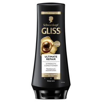   Gliss Ultimate Repair hajbalzsam folyékony keratinnal & fekete gyönggyel 200 ml
