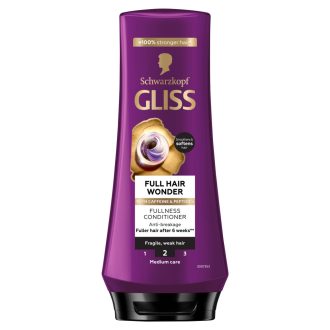   Gliss Full Hair Wonder dúsító hajbalzsam koffeinnel + peptidekkel 200 ml
