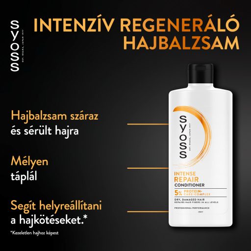 Syoss Intenzív Regeneráló hajbalzsam 440 ml