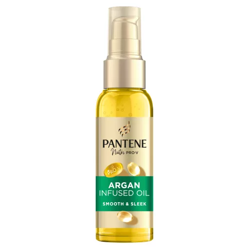 Pantene Pro-V Smooth & Sleek Argan Infused hajápoló olaj 100ml szálkás hajra