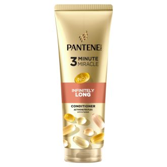   Pantene Pro-V Inifnitely Long 3 Minute Miracle balzsam, 220ml hosszú, elgyengült hajra