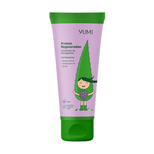 Yumi hajbalzsam 200ml proteines-regeneráló szőlős (sérült hajra)