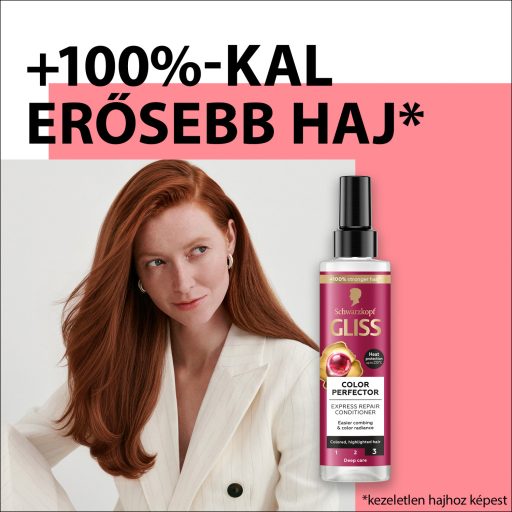 Gliss Color Perfector Express Repair hajbalzsam hyaluronnal + vörösáfonya-kivonattal 200 ml
