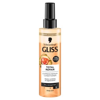   Gliss Total Repair Express Repair hajbalzsam hidrolizált keratinnal + virág nektárral 200 ml