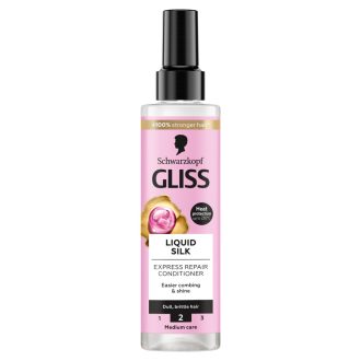   Schwarzkopf Gliss Liquid Silk Express Repair hajbalzsam ceramidokkal + selyemmel 200 ml