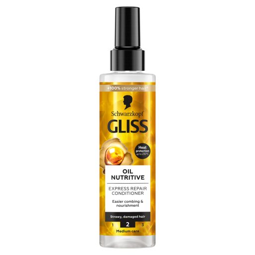 Gliss Tápláló Olaj Express Repair hajbalzsam omega 9 olajsavval + marula olajjal 200 ml