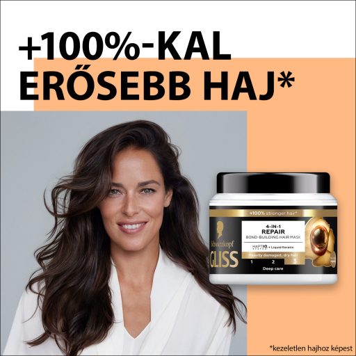 Gliss 4 az 1-ben helyreállító hajmaszk 400 ml