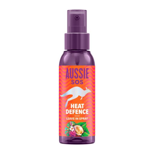 Aussie SOS Heat Defence hajon hagyható Spray 100ml Hővédelemre és 100 Órás Hidratálásra