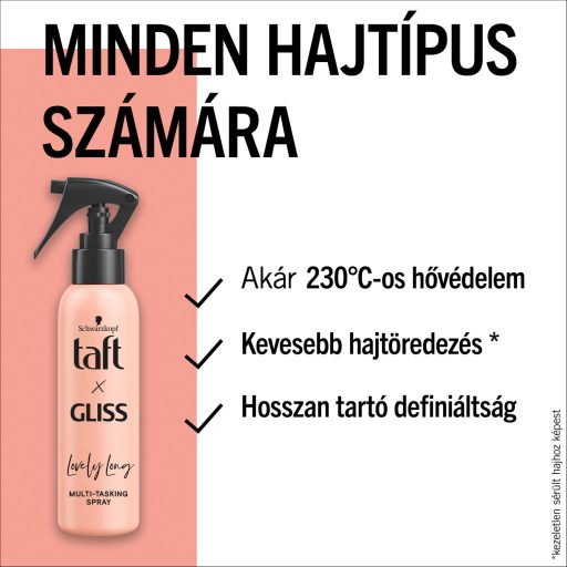 Taft X Gliss Lovely Long többfunkciós spray hosszú hajra 150 ml