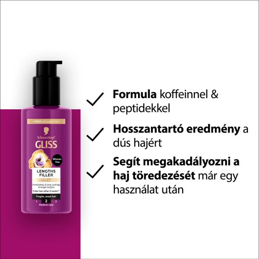 Gliss Full Hair Wonder hajhossz-feltöltő hajápoló 100 ml