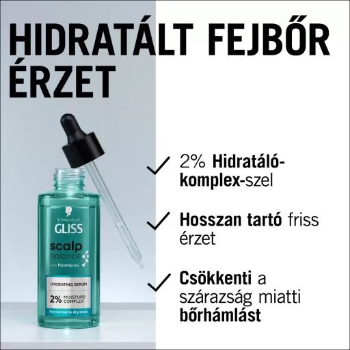 Gliss Scalp Balance hidratáló fejbőrszérum normál & száraz fejbőrre 100 ml