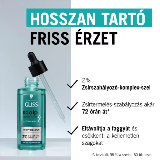 Gliss Scalp Balance fejbőr tisztító szérum zsíros & olajos fejbőrre 100 ml