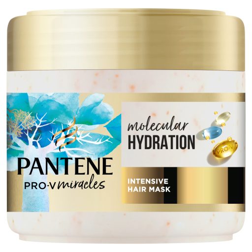 Pantene Molecular Hydra Glow intenzív hajmaszk biotinnal 300ml Mély kondicionálás