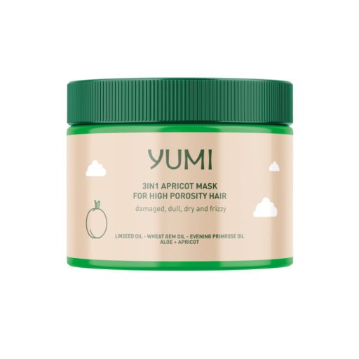 Yumi hajmaszk 300ml 3in1 sárgabarackos (magas porozitású hajra)