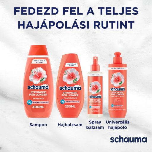 Schauma erősítő univerzális hajápoló hibiszkusszal & rozmaringgal, hosszú hajra 300 ml