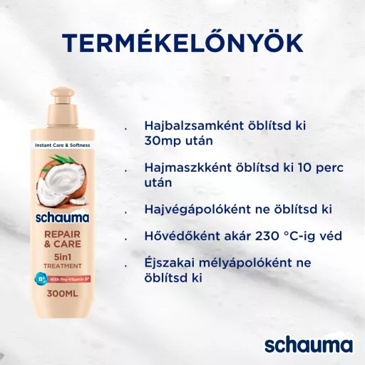 Schauma Repair & Care 5 az 1-ben hajápoló 300 ml