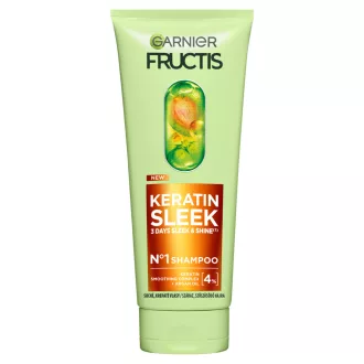   Garnier Fructis sampon 200ml Keratin Sleek száraz szöszösödő hajra