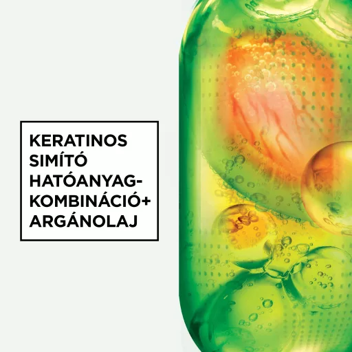 Garnier Fructis sampon 200ml Keratin Sleek száraz szöszösödő hajra