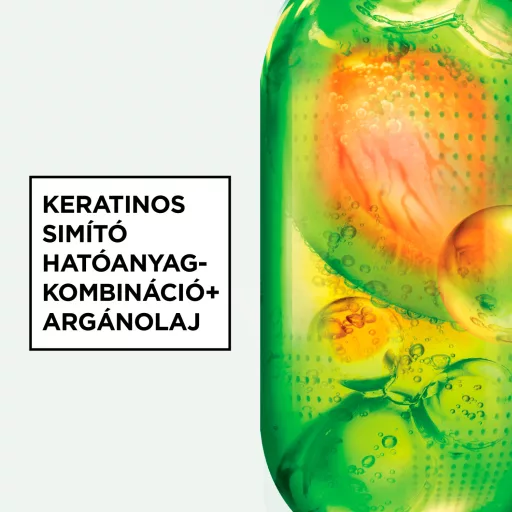 Garnier Fructis sampon 200ml Keratin Sleek száraz szöszösödő hajra