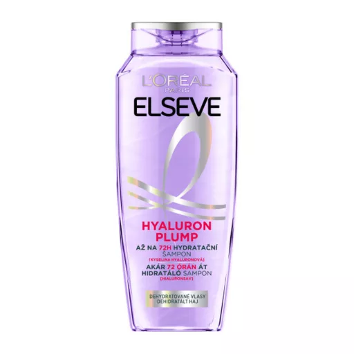 L'Oréal Paris Elseve Hyaluron Plump akár 72 órán át hidratáló sampon hialuronsavval, 250 ml