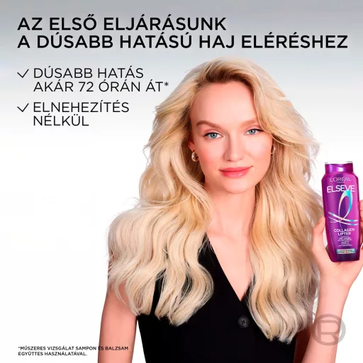 L'Oréal Paris Collagen Lifter dúsító sampon vékonyszálú, lelapuló a hajra 250 ml